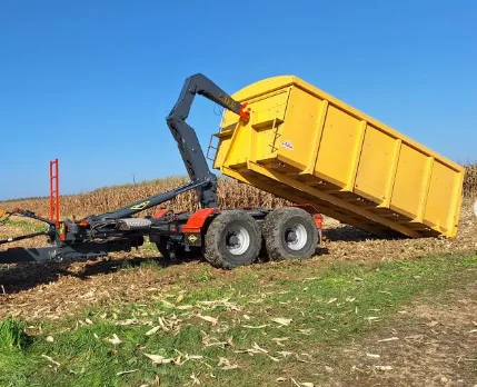 Bennes TP et porte-caisson Devès, revendeur FarmForst Industrie